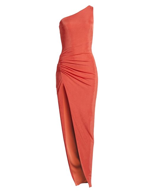 Katie May Red Desiree One-shoulder Asymmetric Dress