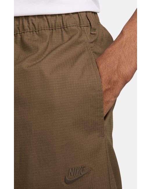 Nike Brown Sportswear Club Stretch Cotton Ripstop Cargo Pants for men