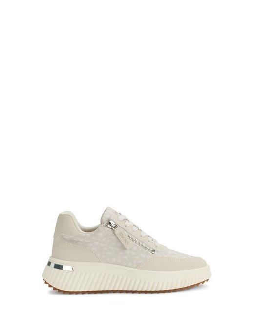 DKNY White Lissa Platform Sneaker