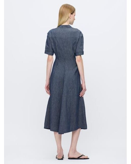 Callas Milano Blue Noor Shirtdress Long