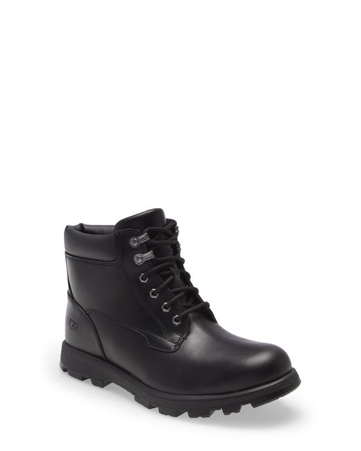 UGG ugg(r) Stenton Water Repellent Leather Boot in Black for Men Lyst