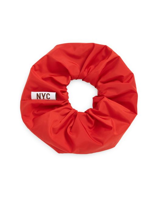 Coming of Age Red Oversize Silk Scrunchie