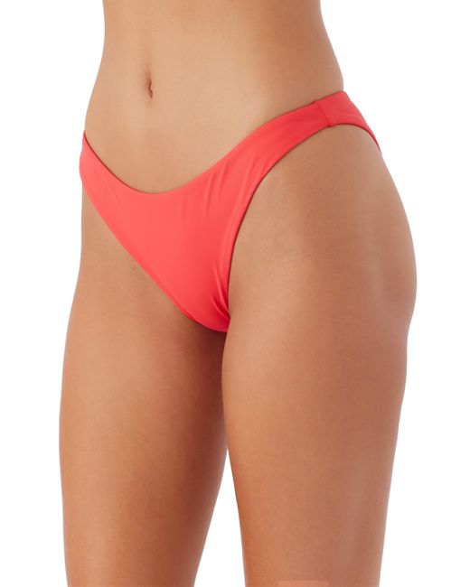 O'neill Sportswear Red Flamenco Saltwater Solids Bikini Bottoms