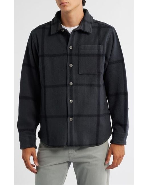 Alex Crane Black Park Wool Overshirt for men