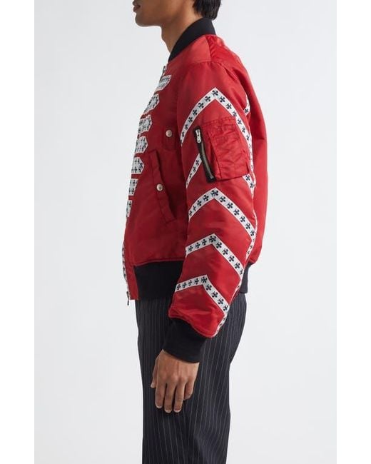 TAKAHIROMIYASHITA TheSoloist. Brit Bomber Jacket in Red for