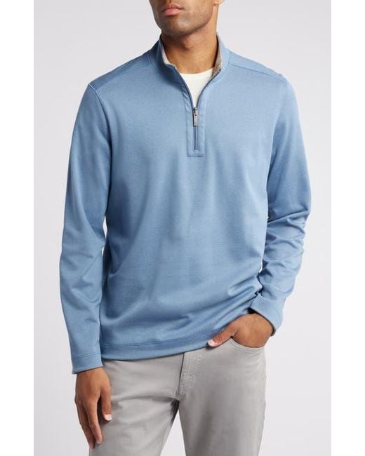 Johnston & Murphy Blue Xc4 Reversible Performance Pullover for men