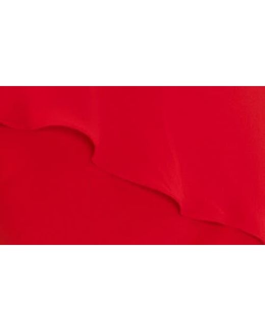 Chaus Red Ladder Trim Overlay Minidress