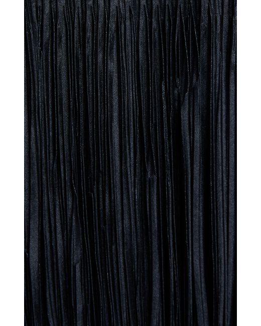 Tom Ford Black Laser Fringe Strapless Cocktail Minidress