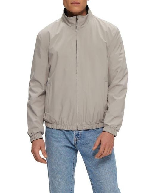 Gorski Gray Reversible Zip Jacket for men