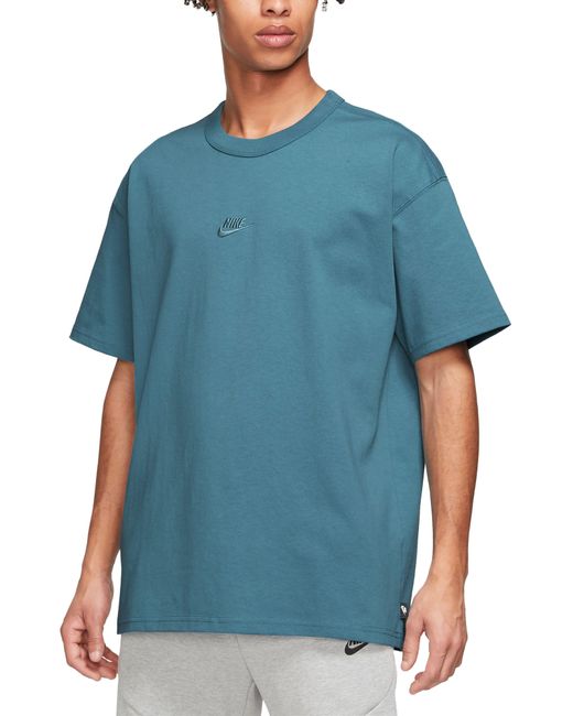 Nike Blue Premium Essential Cotton T-shirt for men