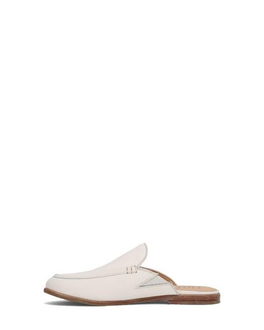 Frye White Faith Mule