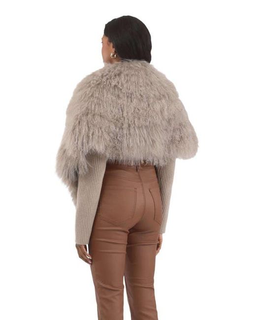 Gorski Brown Select Mongolian Lamb Shawl