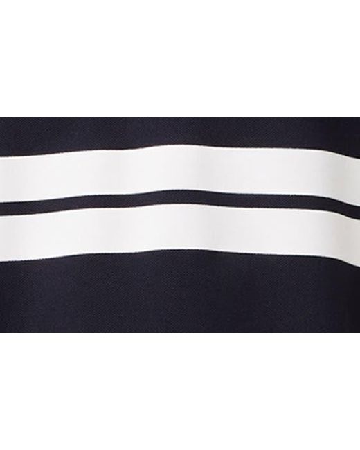 Lacoste Blue Classic Fit Stripe Piqué Knit Polo for men