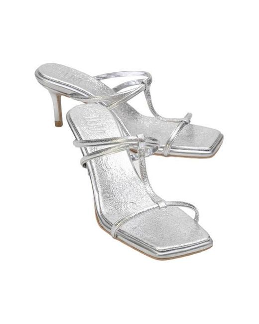 Prologue Shoes White Mocha Strap Heel Sandal
