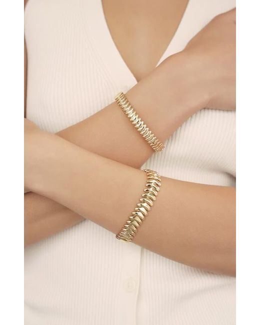 Ettika White Vortex Cuff Bracelet
