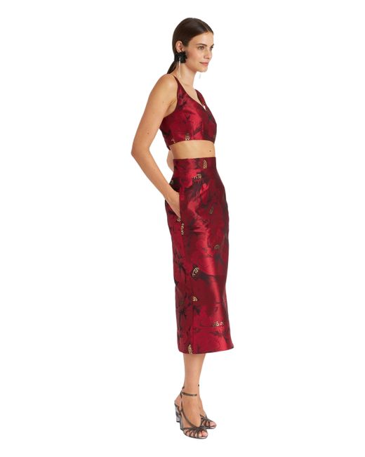 LaDoubleJ Red Baia Crop Top