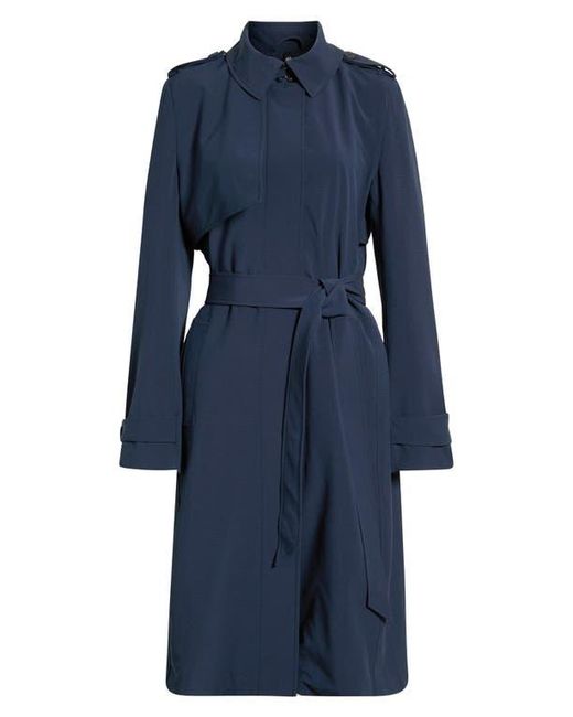 Mpg Blue Ripstop Tench Coat