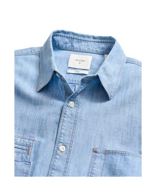 Billy Reid Blue Field Shirt for men