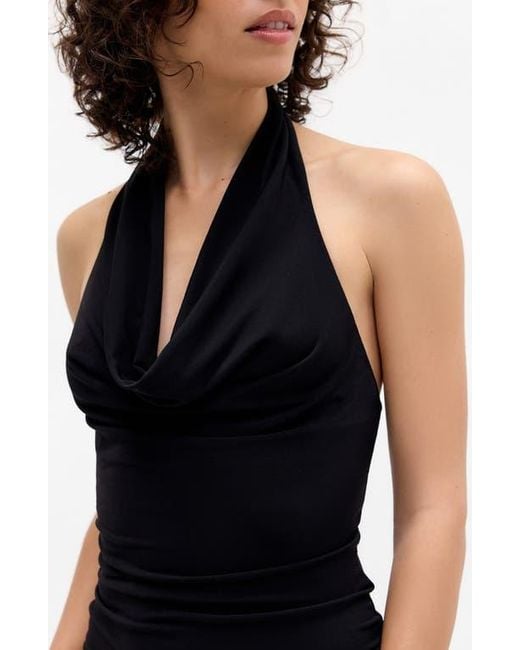 BDG Black Coyote Open Back Halter Top