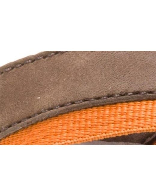Chaco Brown Lowdown Leather Flip Flop for men