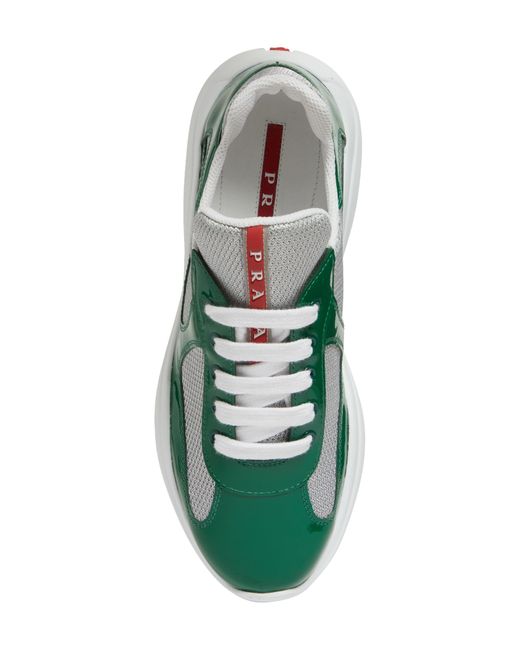 Prada Green America's Cup Sneaker