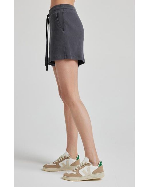 Losano Black Organic Cotton Drawstring Short