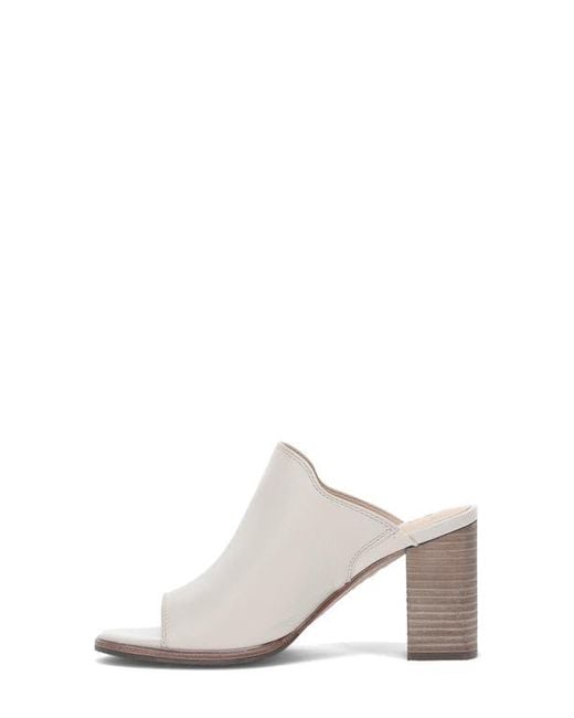 Frye White Stella Mule