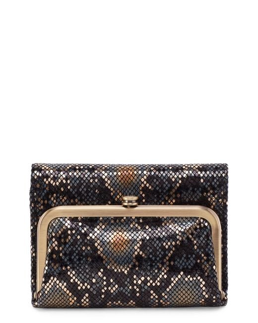 Hobo International Robin Frame Wallet in Gray Lyst