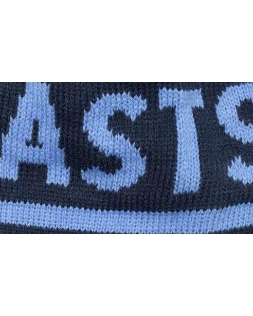 EASTSIDE GOLF Blue Pom Pom Beanie for men