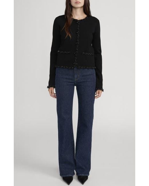 FRAME Blue The Pixie Arrow High Waist Bootcut Jeans