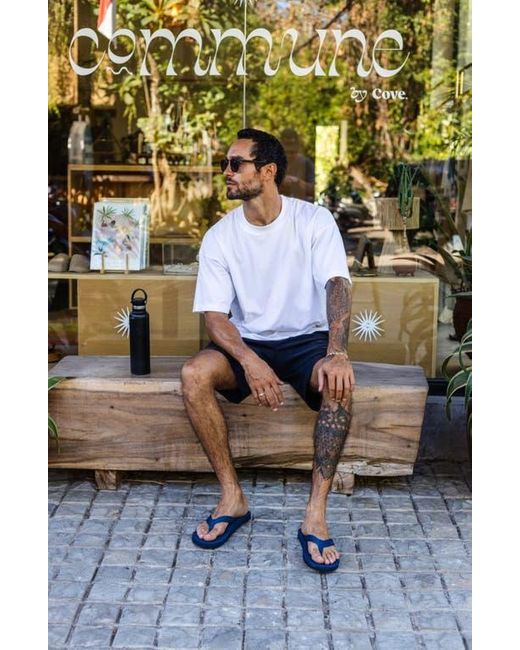 indosole Blue Responsibly-Made Tire Sole Easy Living Flip Flops for men
