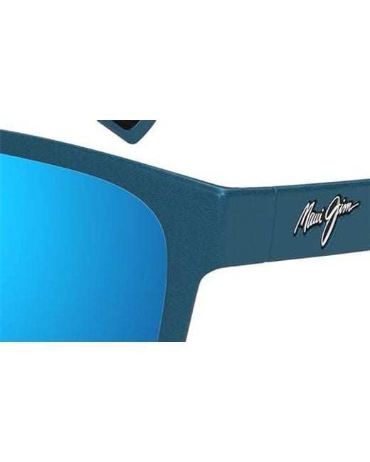 Maui Jim Blue Paulele Af 57Mm Polarizedplus2 Round Sunglasses for men