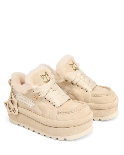 Naked Wolfe Natural Beau Suede Boot