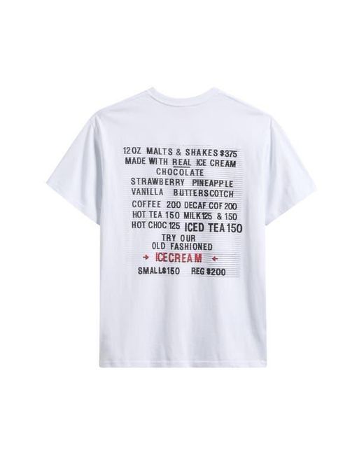ICECREAM White Dive Graphic T-Shirt for men