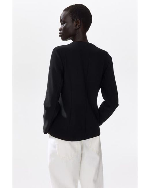 H&M Black Knot-Button Jacket
