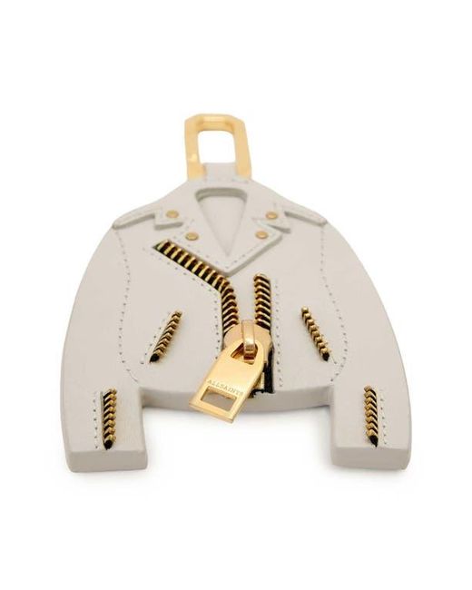 AllSaints Natural Dalby Leather Jacket Keyring