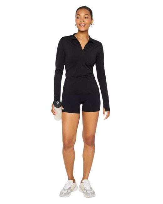 Fabletics Black Seamless Scrunch 4' Short