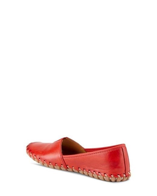 Spring Step Red Kathaleta Flat