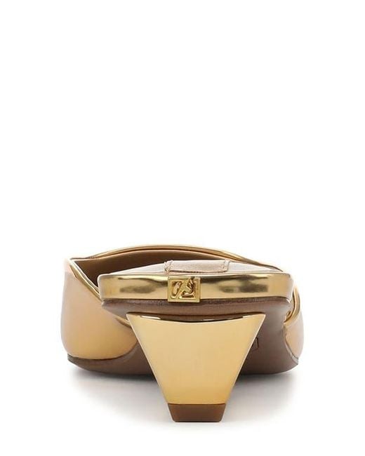 Franco Sarto Metallic Nicola Square Toe Mule