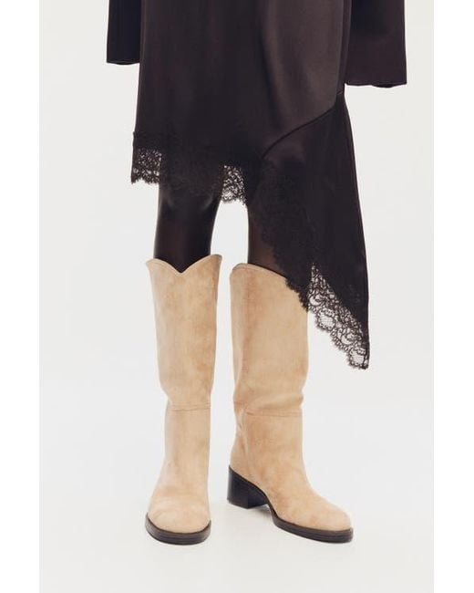 H&M Natural Knee-High Boots