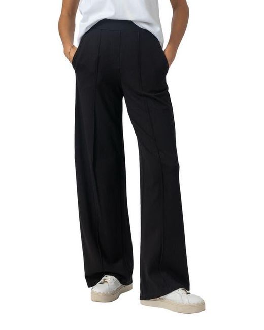 Saint + Sofia Black Keller Wide Leg Pant