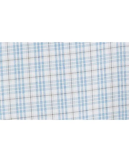 Johnnie-o Blue Ferdinand Plaid Performance Button-Up Shirt for men