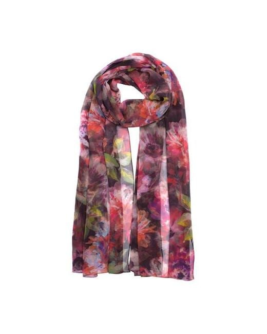Echo Pink Hazy Floral Crinkle Wrap