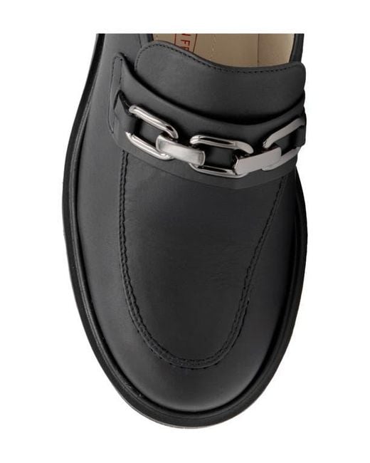 Amalfi by Rangoni Black Rimini Lug Sole Loafer