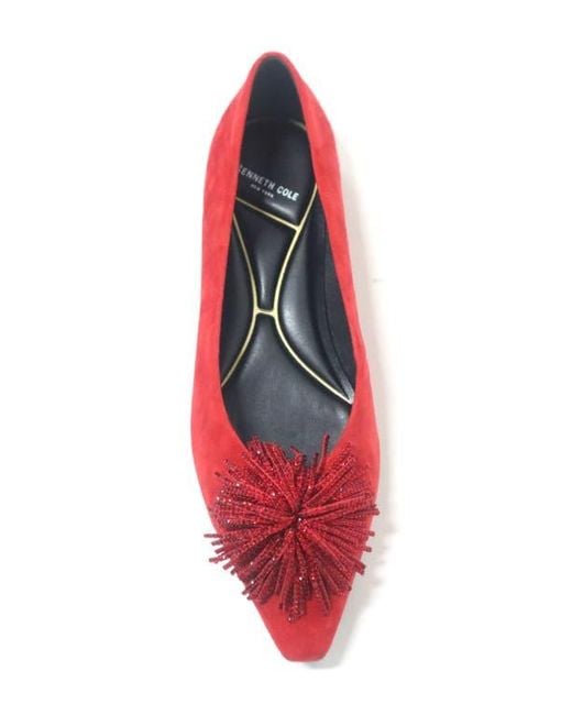 Kenneth Cole Red Natasha Flat