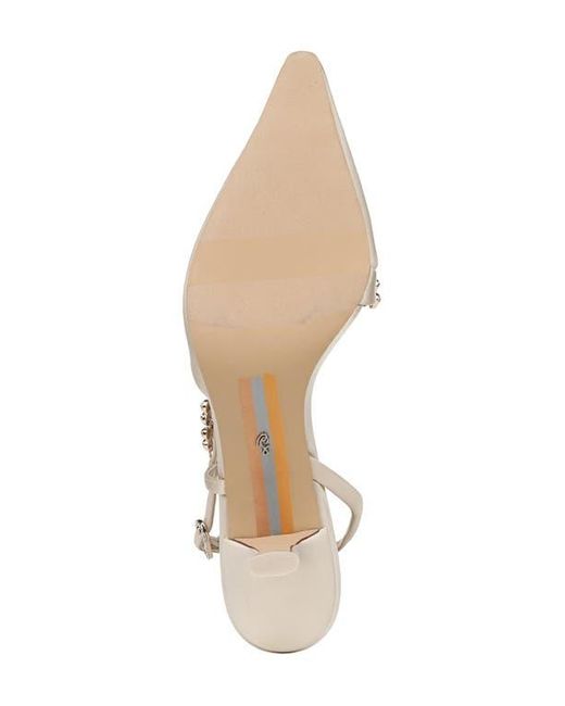 Sam Edelman Natural Bonnie Slingback Pointed Toe Pump