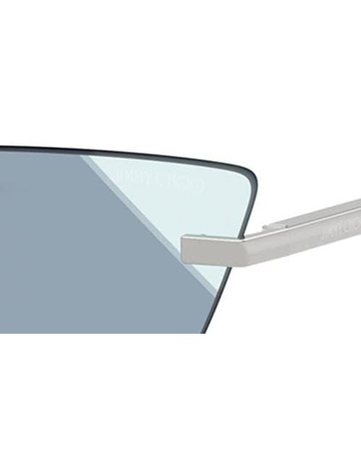Jimmy Choo Blue 60Mm Cat Eye Sunglasses for men
