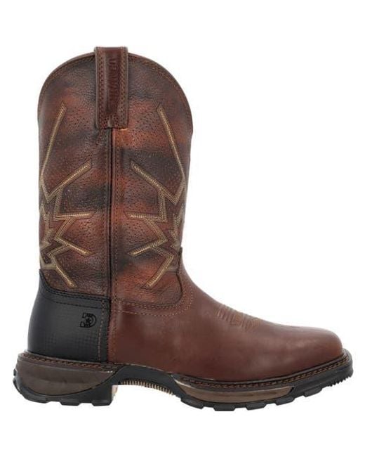 Durango Brown Ventilated Western Work Boot for men