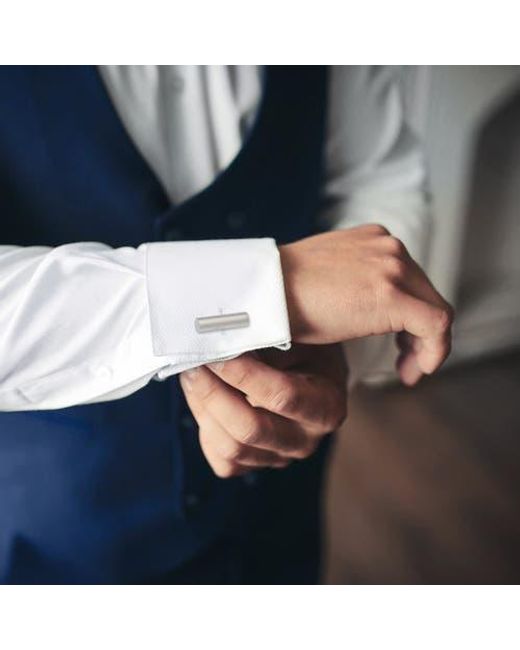 Link Up Metallic Tone Bar Cufflinks for men