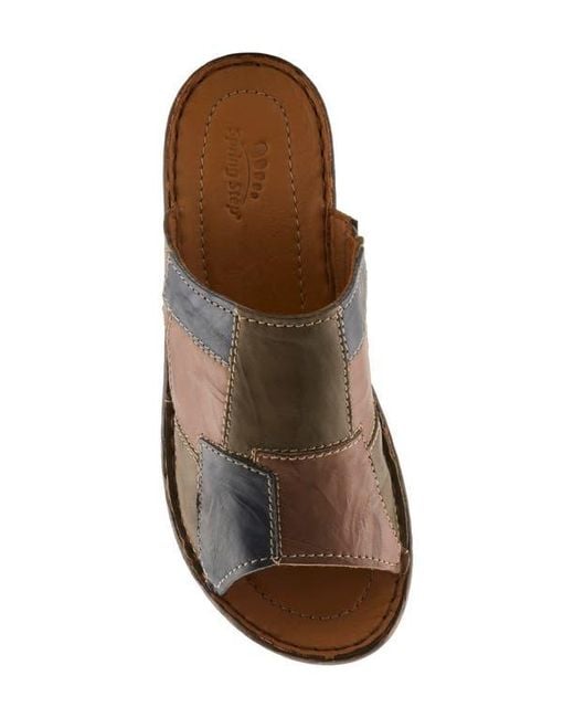 Spring Step Brown Nivara Slide Sandal